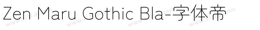 Zen Maru Gothic Bla字体转换